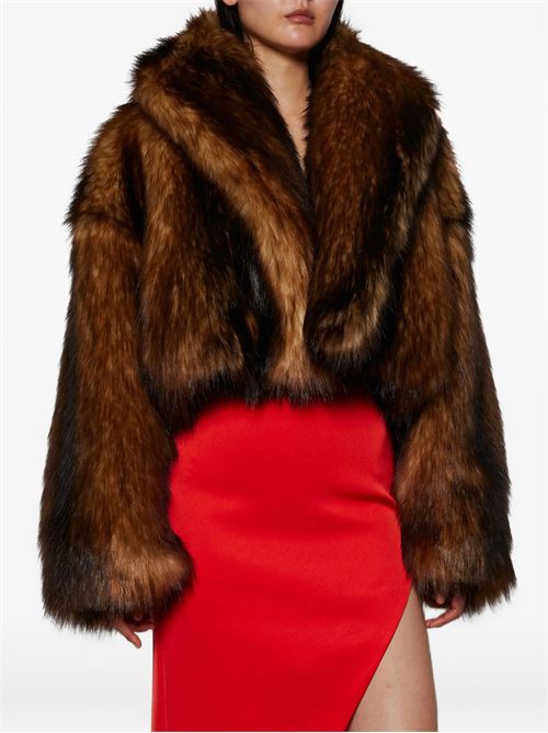 Oversized cropped jacket DAVID KOMA | PF25DK10JBROWN